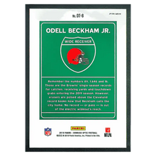 Odell Beckham Jr 2019 Panini Donruss Optic Downtown Card #DT8