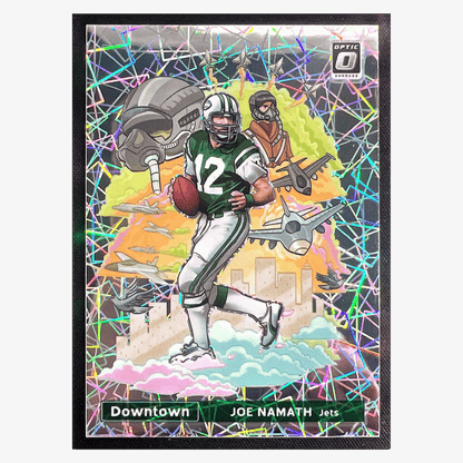 Joe Namath 2021 Panini Donruss Optic Downtown Card #DT4