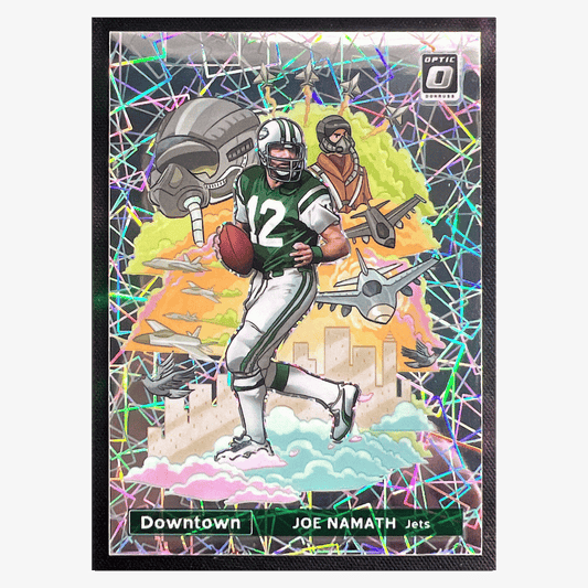 Joe Namath 2021 Panini Donruss Optic Downtown Card #DT4