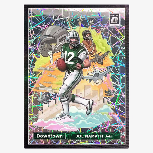 Joe Namath 2021 Panini Donruss Optic Downtown Card #DT4