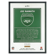 Joe Namath 2021 Panini Donruss Optic Downtown Card #DT4