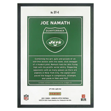 Joe Namath 2021 Panini Donruss Optic Downtown Card #DT4