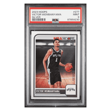 Victor Wembanyama PSA 9 2023 Panini NBA Hoops Silver Rookie RC #d/ 199 Card #277