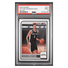 Victor Wembanyama PSA 9 2023 Panini NBA Hoops Silver Rookie RC #d/ 199 Card #277