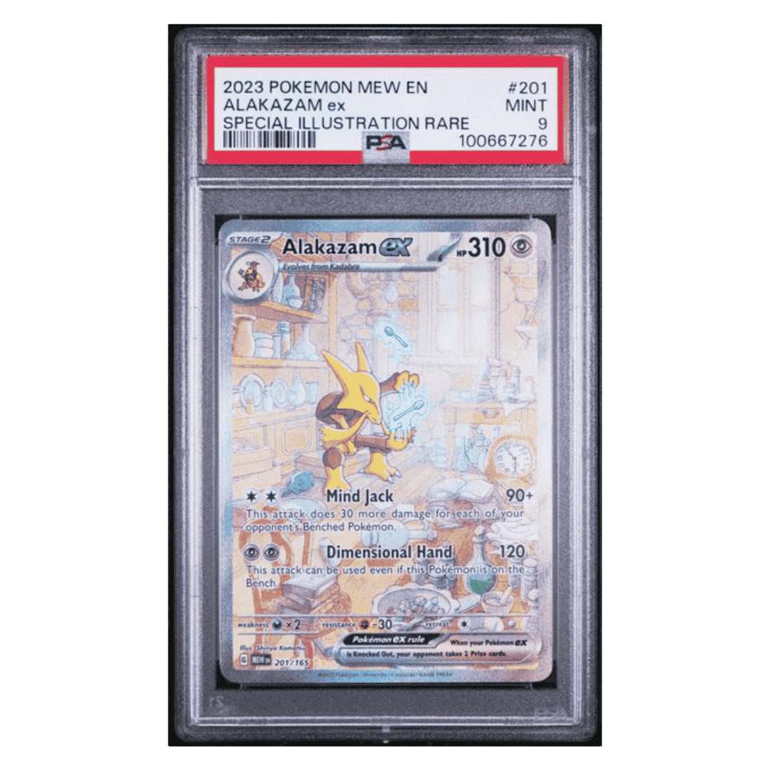 Alakazam ex PSA 9 2023 Pokemon Mew Special Illustration Rare Card #201
