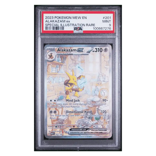 Alakazam ex PSA 9 2023 Pokemon Mew Special Illustration Rare Card #201