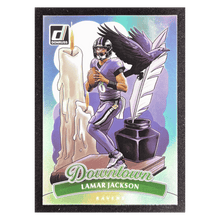 Lamar Jackson 2025 Panini Donruss Downtown Card #1