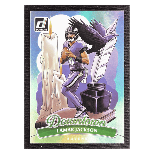 Lamar Jackson 2025 Panini Donruss Downtown Card #1