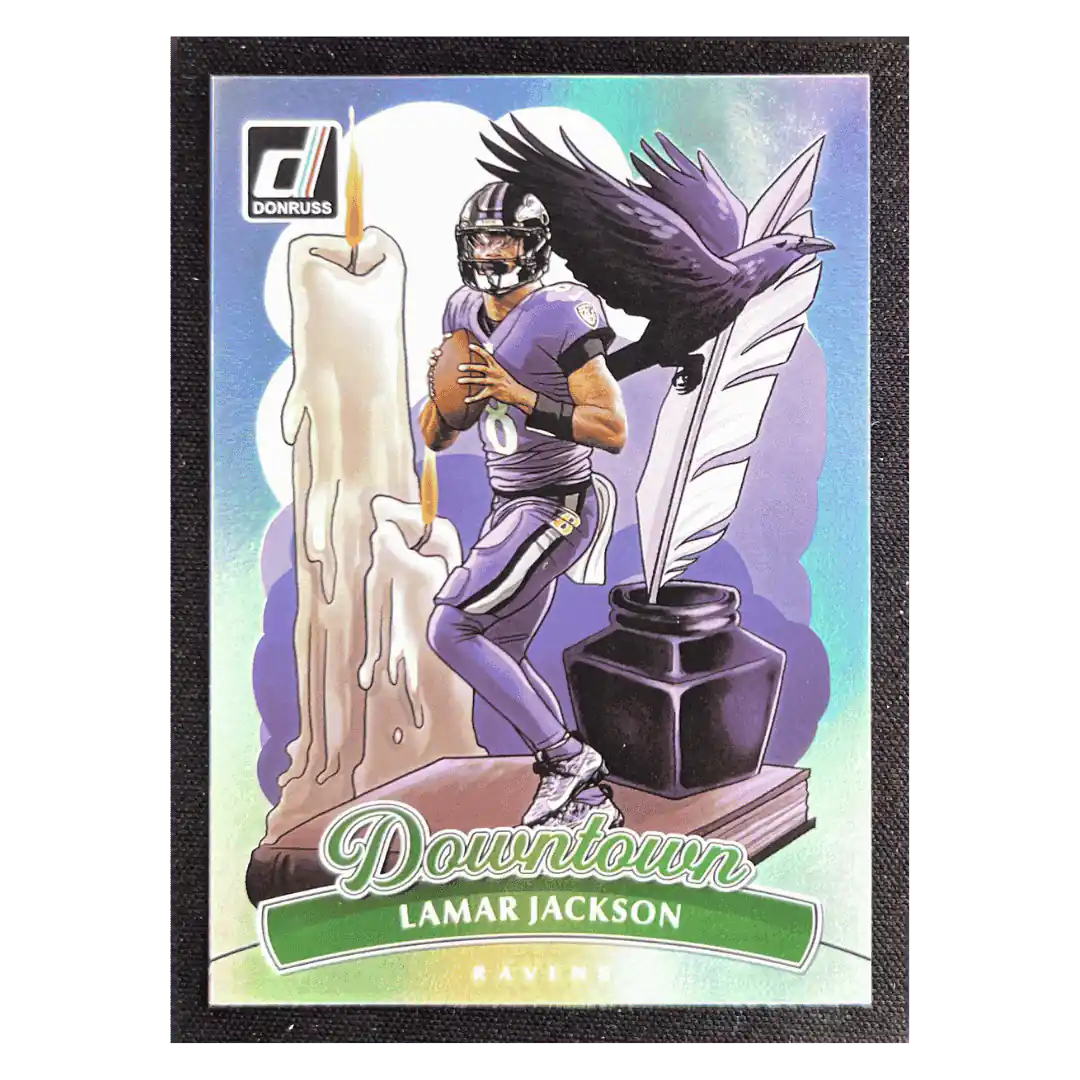 Lamar Jackson 2025 Panini Donruss Downtown Card #1