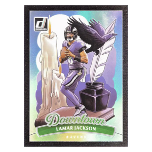 Lamar Jackson 2025 Panini Donruss Downtown Card #1