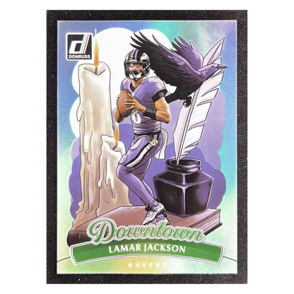 Lamar Jackson 2025 Panini Donruss Downtown Card #1