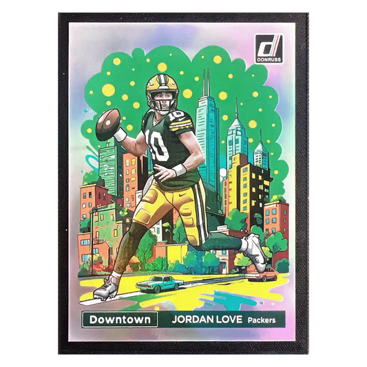 Jordan Love 2024 Panini Donruss Downtown Card #5