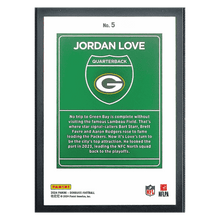 Jordan Love 2024 Panini Donruss Downtown Card #5