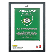 Jordan Love 2024 Panini Donruss Downtown Card #5