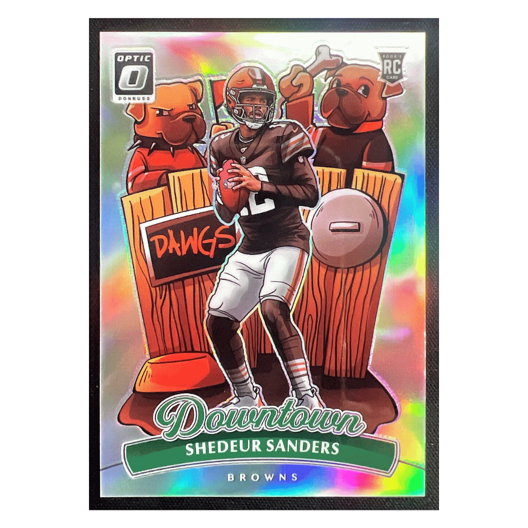 Shedeur Sanders 2025 Panini Donruss Optic Downtown Rookie RC Card #17