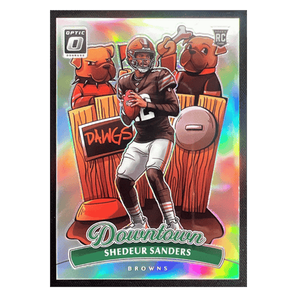 Shedeur Sanders 2025 Panini Donruss Optic Downtown Rookie RC Card #17