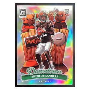Shedeur Sanders 2025 Panini Donruss Optic Downtown Rookie RC Card #17