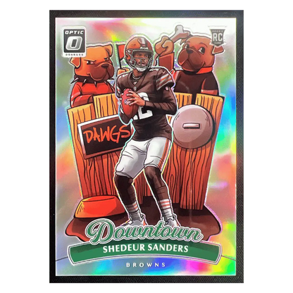 Shedeur Sanders 2025 Panini Donruss Optic Downtown Rookie RC Card #17