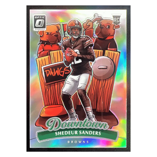 Shedeur Sanders 2025 Panini Donruss Optic Downtown Rookie RC Card #17