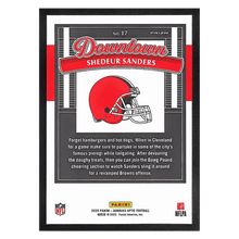 Shedeur Sanders 2025 Panini Donruss Optic Downtown Rookie RC Card #17