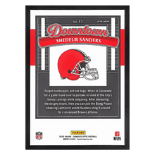 Shedeur Sanders 2025 Panini Donruss Optic Downtown Rookie RC Card #17