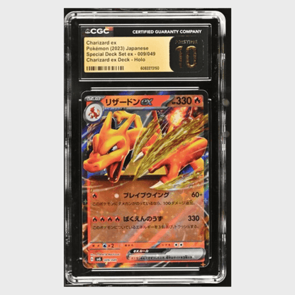 Charizard ex CGC 10 2023 Pokemon Japanese Special Deck Set ex Holo Card #009/049
