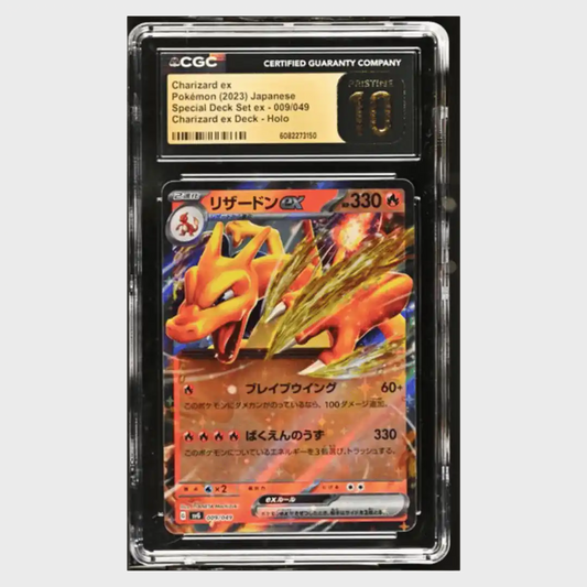 Charizard ex CGC 10 2023 Pokemon Japanese Special Deck Set ex Holo Card #009/049