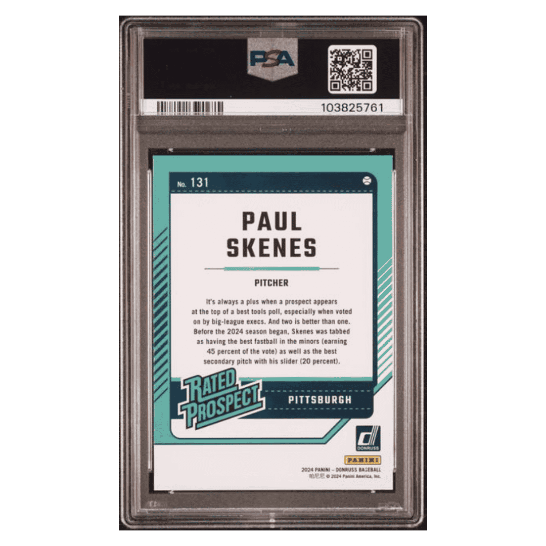 Paul Skenes PSA 10 2024 Panini Donruss Rated Prospect Card #131