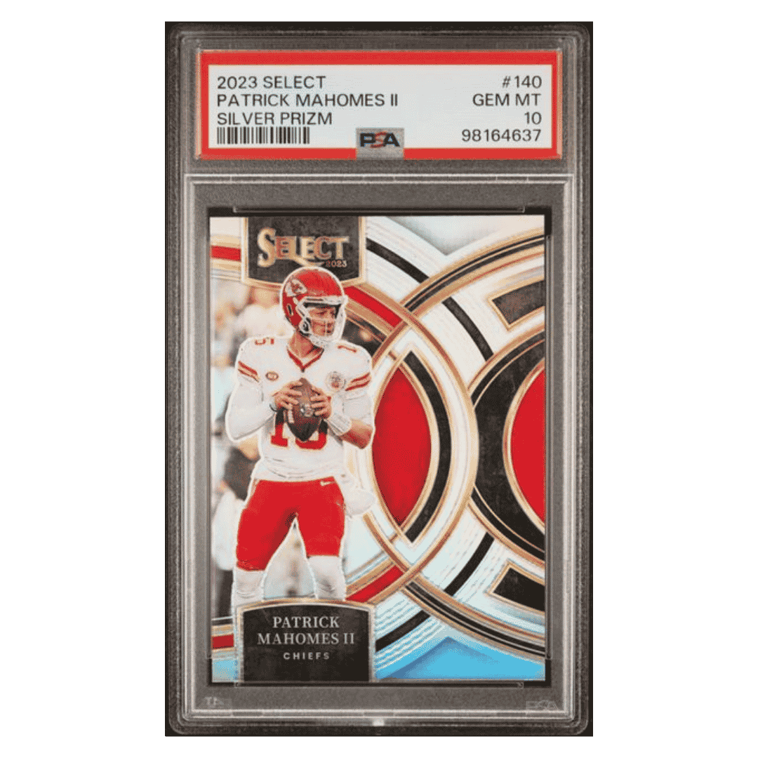 Patrick Mahomes PSA 10 2023 Panini Select Silver Prizm Card #140
