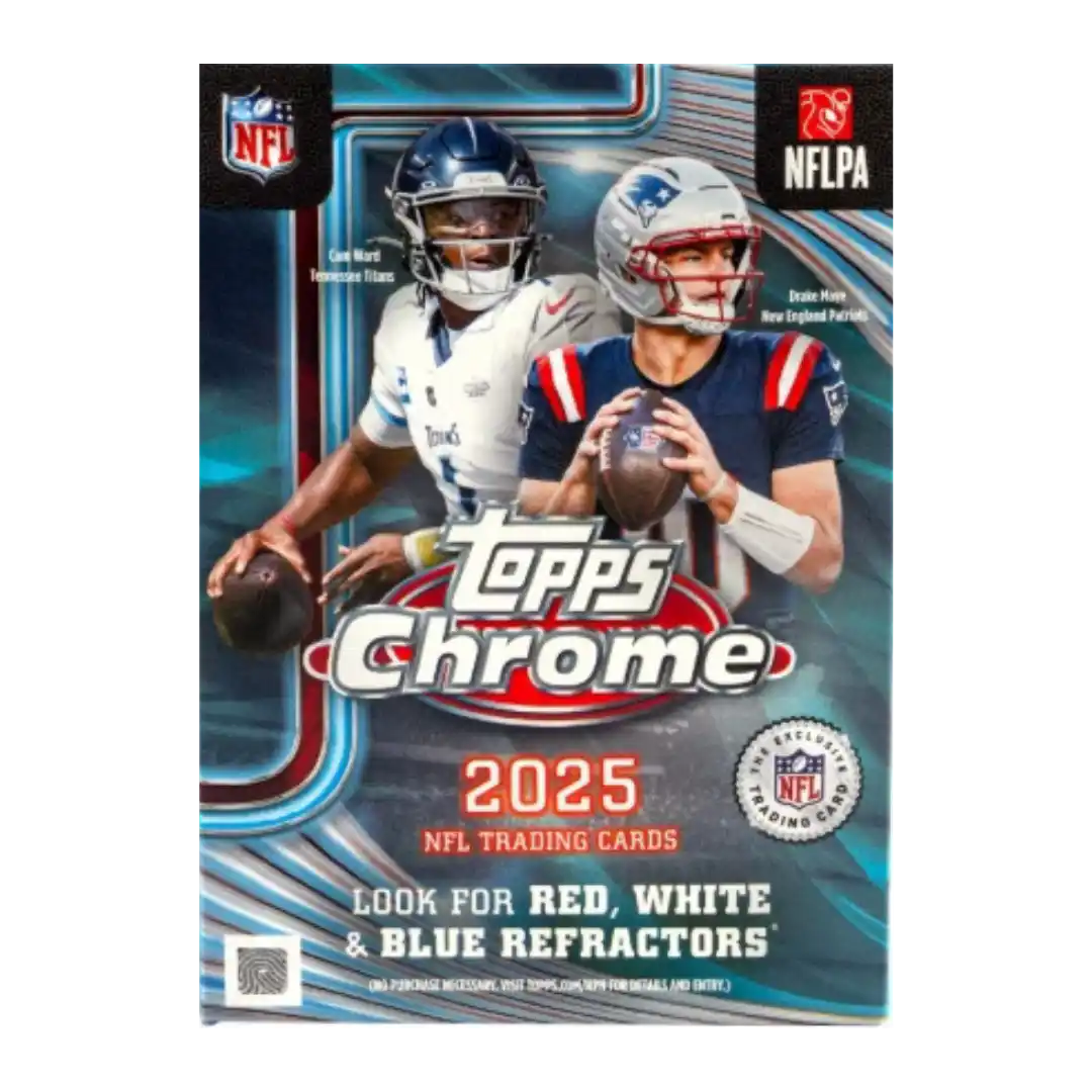 2025 Topps Chrome Football Blaster Box