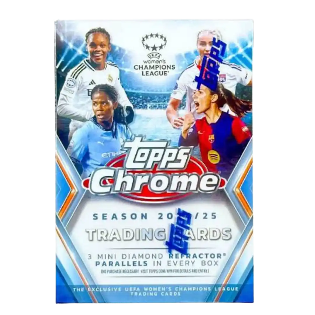 2024-25 Topps Chrome UEFA Women's Champion League Soccer Blaster Box