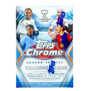 2024-25 Topps Chrome UEFA Women's Champion League Soccer Blaster Box