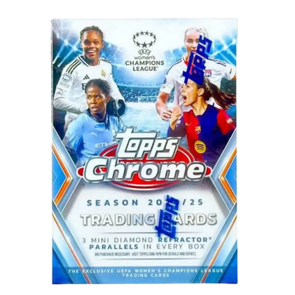 2024-25 Topps Chrome UEFA Women's Champion League Soccer Blaster Box