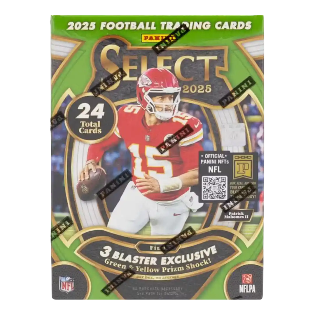 2025 Panini Select Football Blaster Box - Green & Yellow Prizms