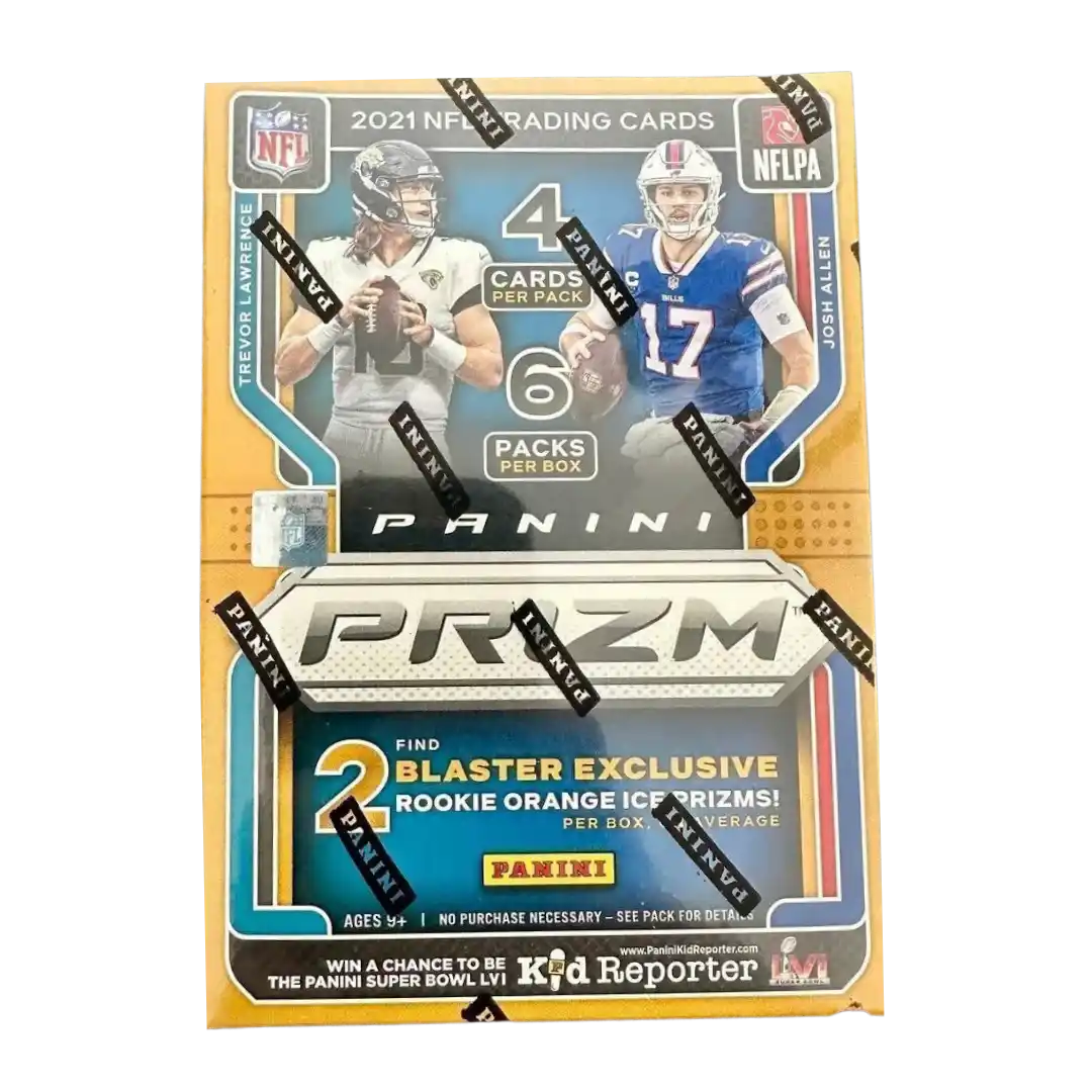 2021 Panini Prizm NFL Football Blaster Box - Orange Ice Prizms