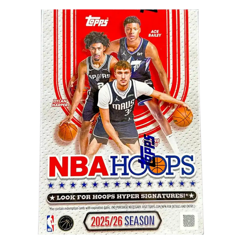 2025-26 Topps NBA Hoops Basketball - Blaster Box
