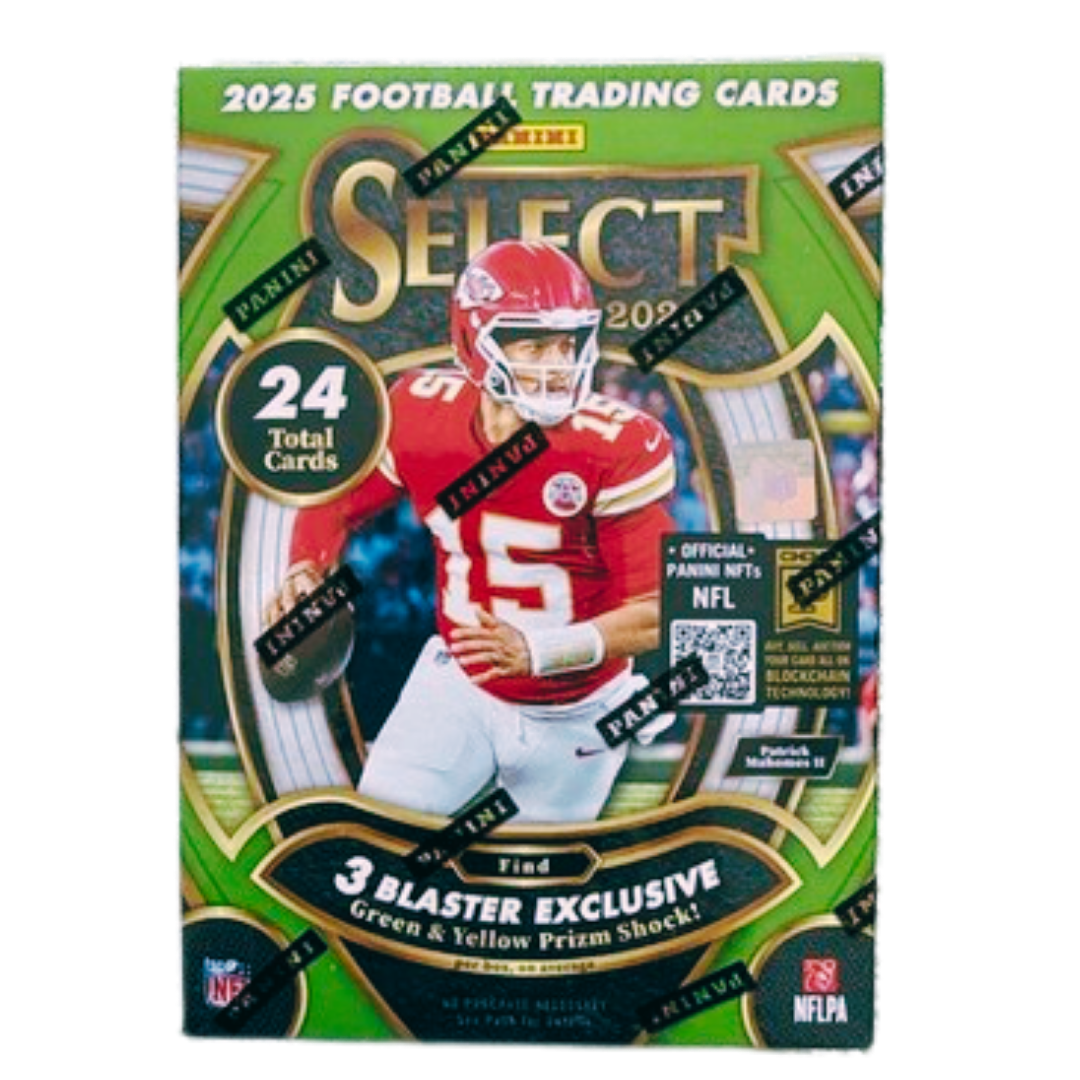 2025 Panini Select Football - Blaster Box (Green & Yellow Prizms)