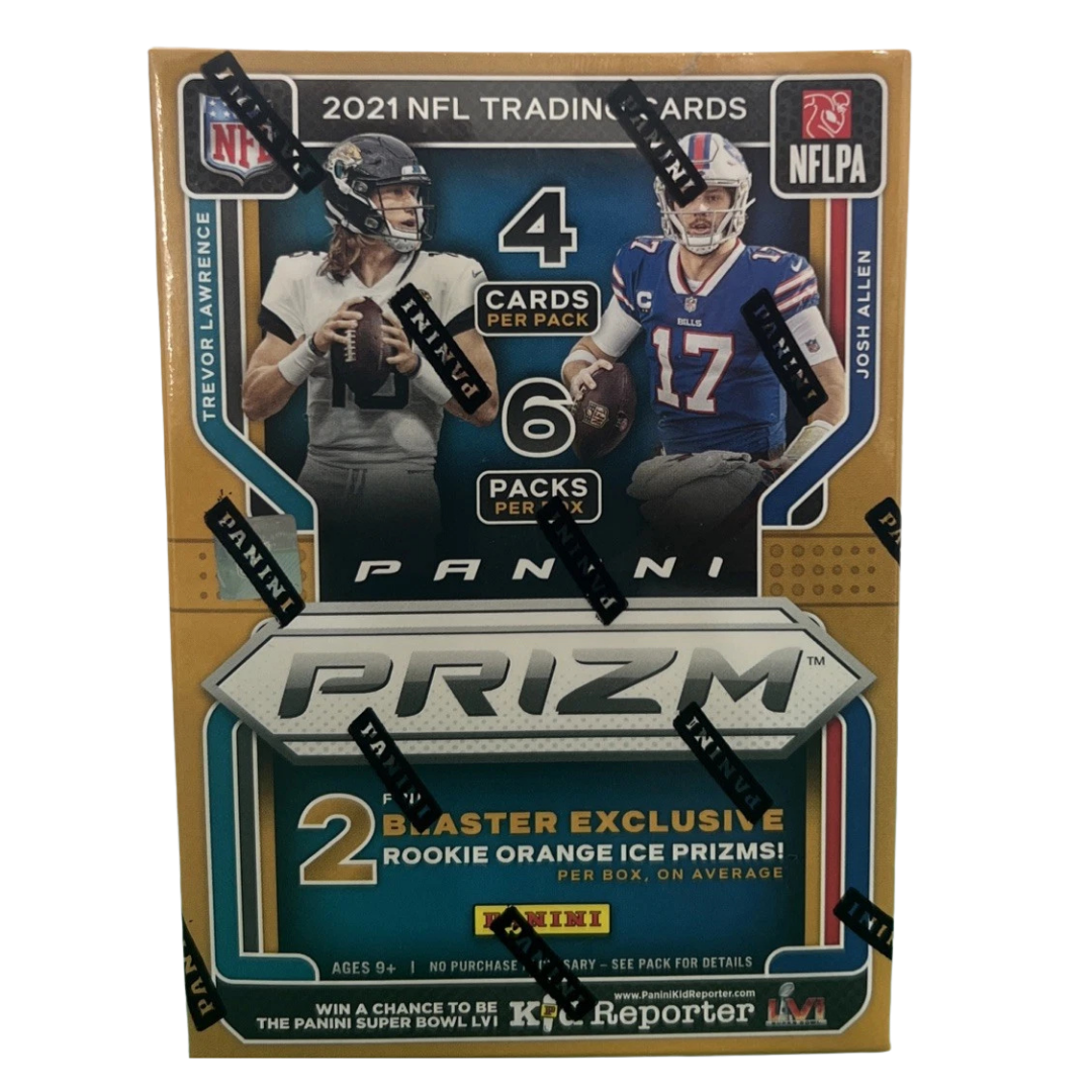 2021 Panini Prizm NFL Football - Blaster Box (Orange Ice Prizms)