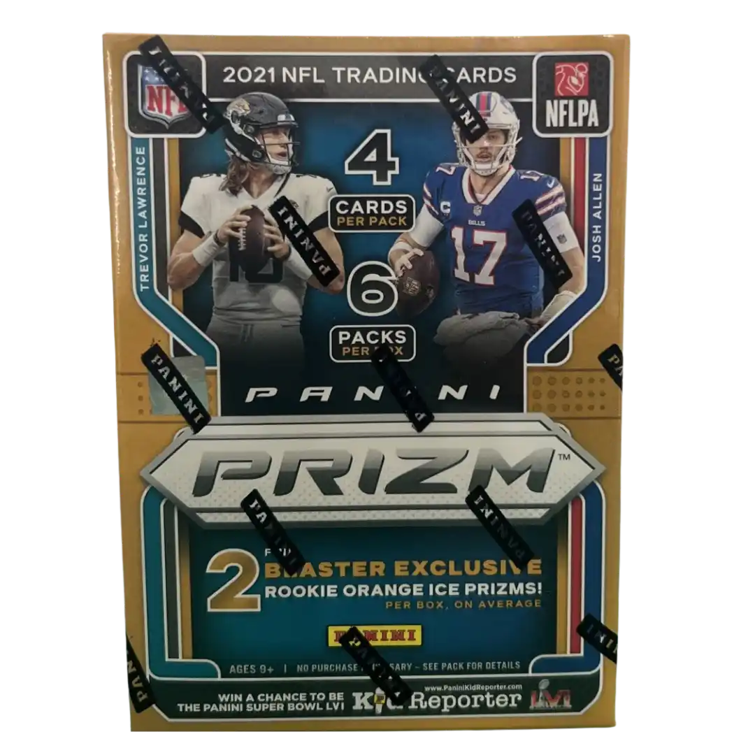 2021 Panini Prizm NFL Football - Blaster Box (Orange Ice Prizms)