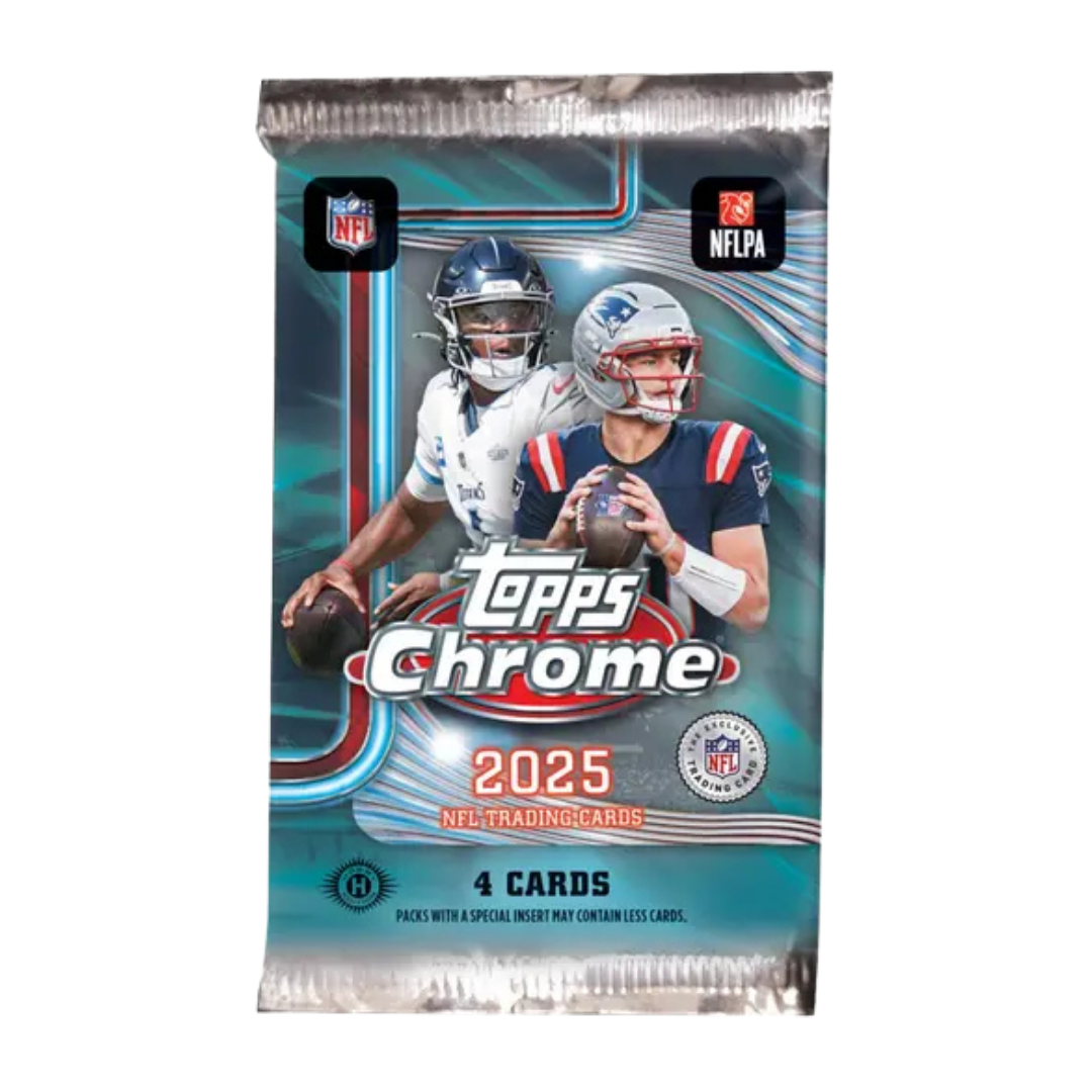 2025 Topps Chrome Football Hobby Box - Single Pack