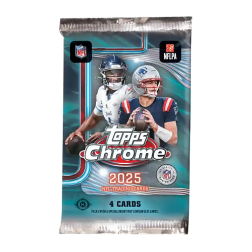 2025 Topps Chrome Football Hobby Box - Single Pack