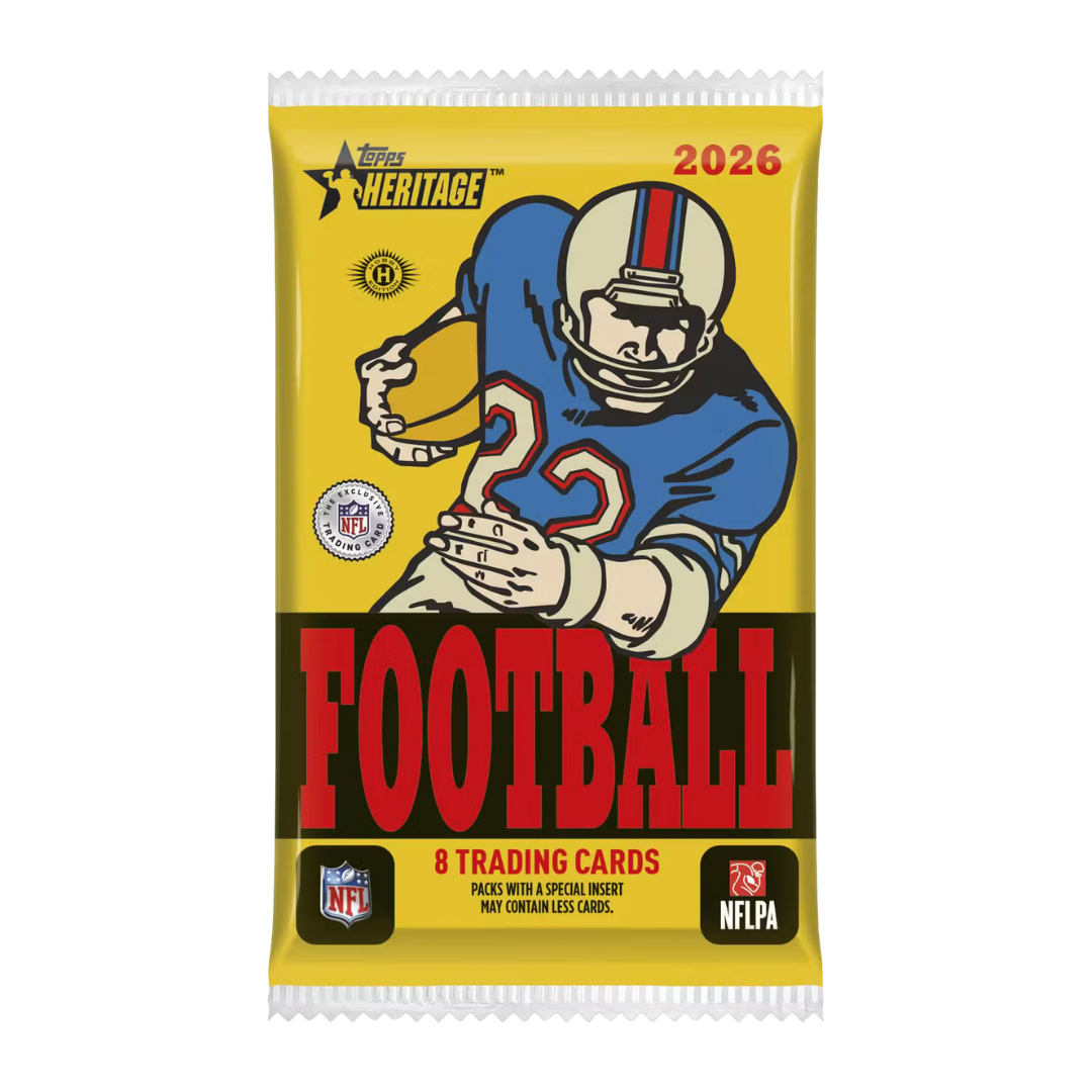 2026 Topps Heritage Football Hobby Box - Single Pack