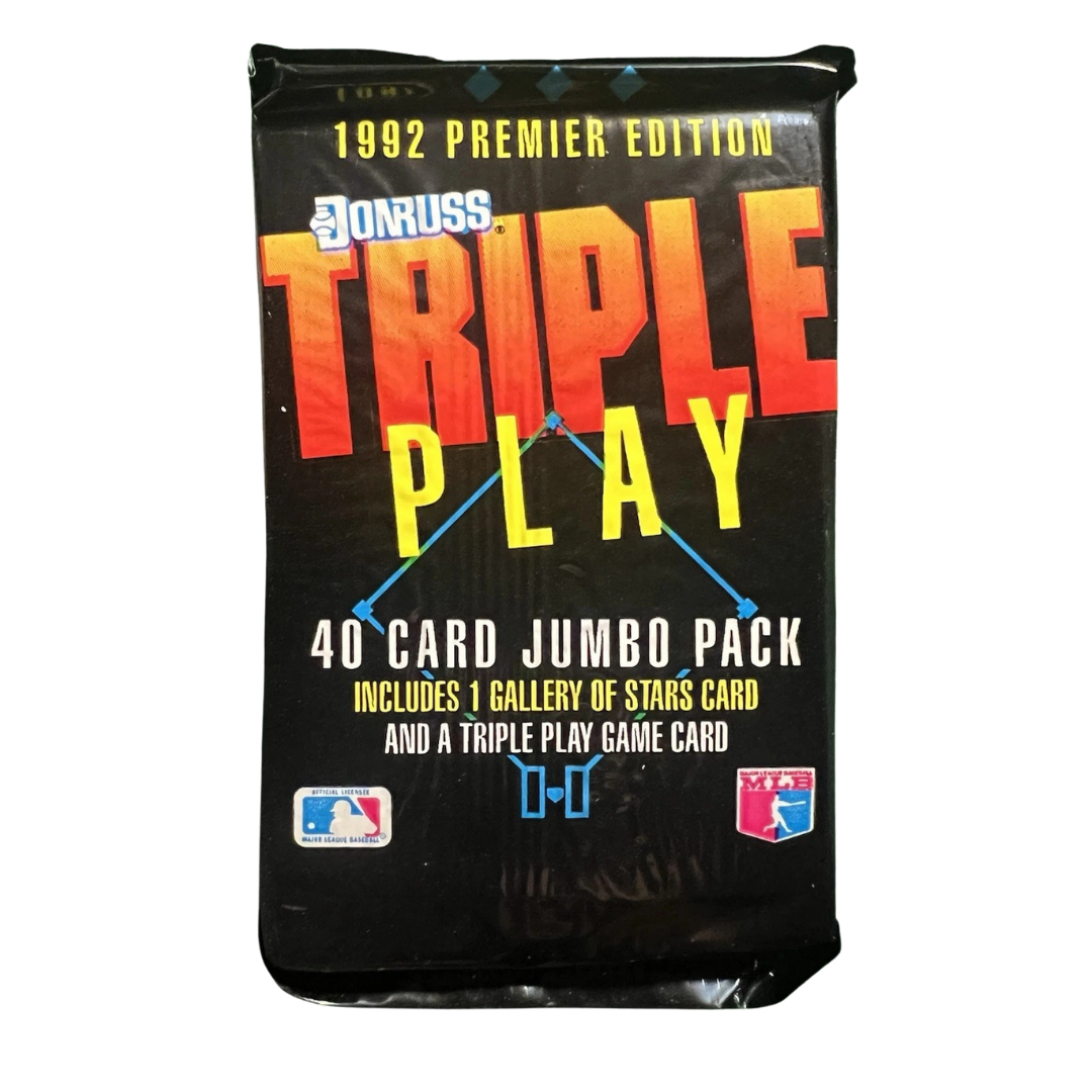 1992 Donruss Triple Play Premier Edition Baseball Jumbo Box - Single Pack