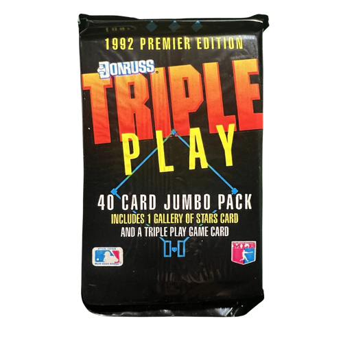 1992 Donruss Triple Play Premier Edition Baseball Jumbo Box - Single Pack