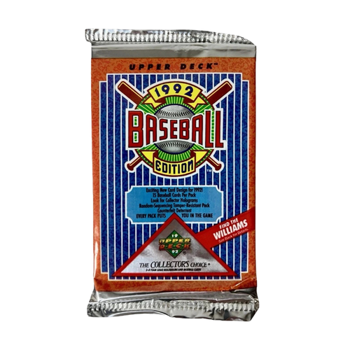 1992 Upper Deck Baseball Hobby Box - Single Pack