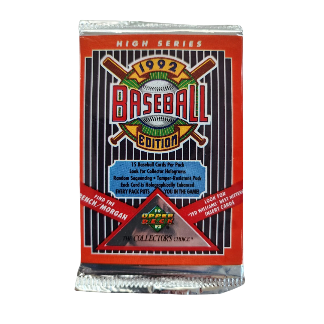 1992 Upper Deck Baseball High Series Hobby Box - Single Pack