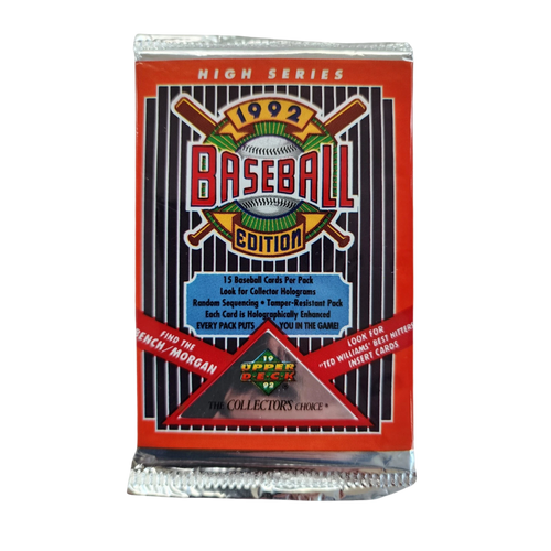 1992 Upper Deck Baseball High Series Hobby Box - Single Pack