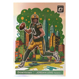 Jordan Love 2024 Panini Donruss Optic Downtown Card #5
