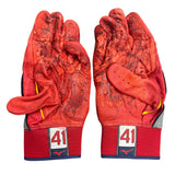 Alec Burleson St Louis Cardinals Autographed 2025 Game Used Red Batting Gloves w/ Inscription - JSA COA