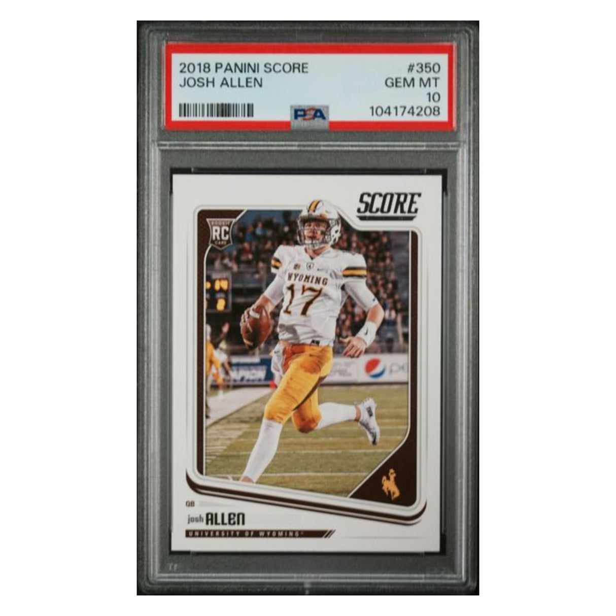 Josh Allen PSA 10 2018 Panini Score Rookie RC Card #350